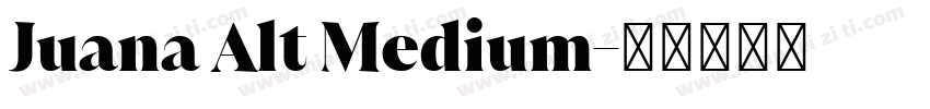 Juana Alt Medium字体转换